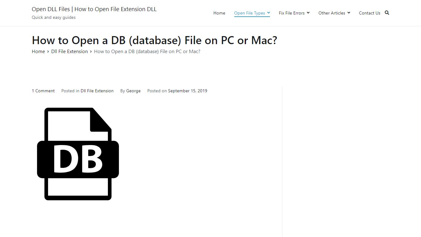 How to Open a DB (database) File on PC or Mac?